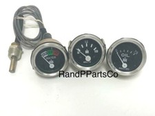 Volt, Oil, Temperature Gauge Set (special) With Led Kit For Farmall Ih 