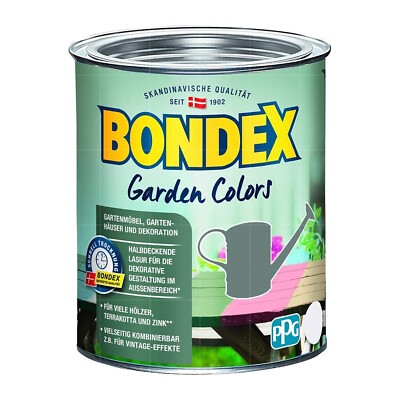 BONDEX GARDEN COLORS - 2.5 LTR Holzfarbe Möbelfarbe Gartenmöbelfarbe Außen