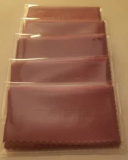 Metene Microfiber Lens Cleaning Cloth & Case - Set Of 5 Purple Clothes * NEW *