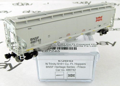 Tolva cubierta Trinity escala N 5161 pies cúbicos - BNSF Frisco #486742 - IMRC #67245-03 | Zustand: New