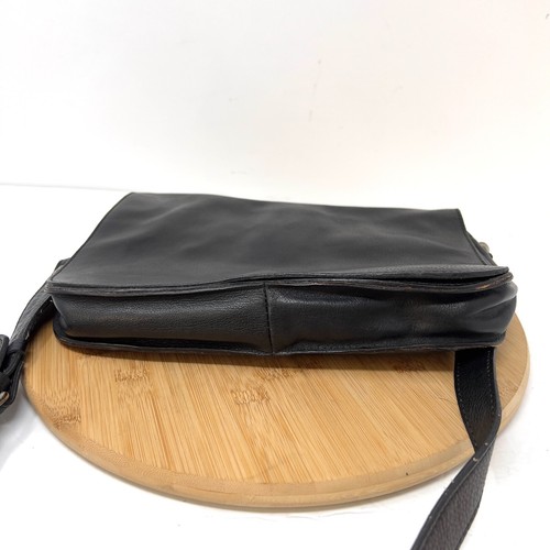 Patricia Nash Bag Black Saddle Shoulder Italian Leather Purse Magnetic Snap - Picture 16 of 20