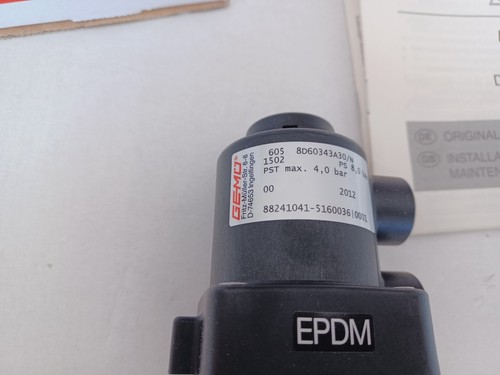 Gemü 605 8D60343A30/N Metall-Membranventil Fremdgesteuert DN 8 Neu in OVP - Picture 3 of 11