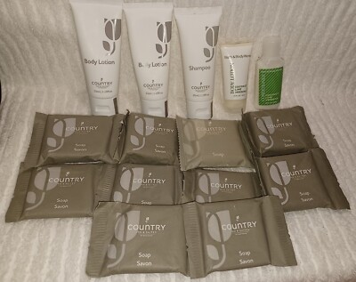 Hotel Toiletries Bar Soap Lotion Conditioner Assorted Travel Coconut Lot Of 15