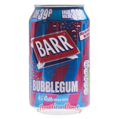 24 x Barr Bubblegum SODA Bubblegum-Kultbrause (24 x 0,330 l)  (3,66 /l)