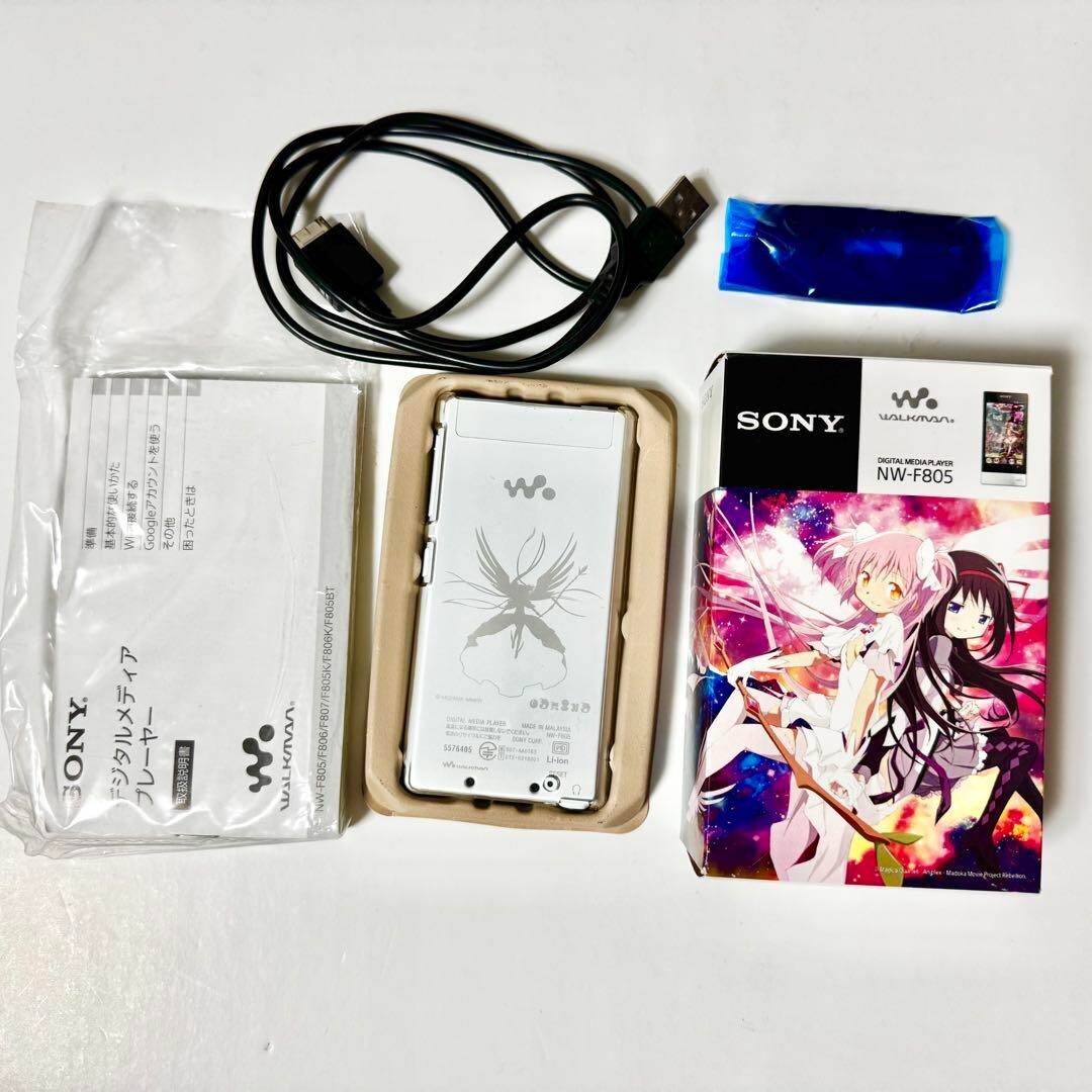 ウォークマン まどマギ 記念モデル NW-F805 ホワイト まどか SONY SONY Walkman NW-F805 16GB Madoka Magica Rebellion Movie