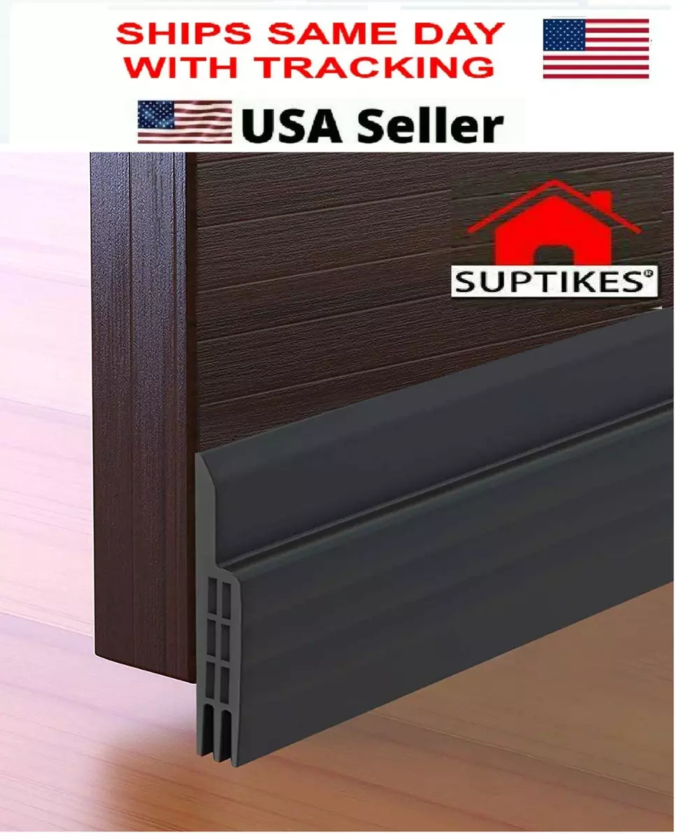 Door Sweep Door Draft Stopper Under Door Seal for Exterior/Interior Doors,  Strip Under Door Draft Blocker, Soundproof Door Bottom Weather Stripping