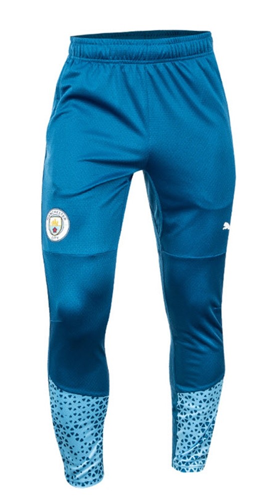 Puma Men Manchester City FC Lake-Blue Training Soccer Pants 77286406