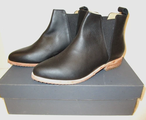 Nisolo Everyday Chelsea Boots Black Leather Size 7.5 New In Box