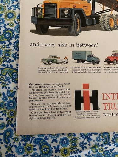 Vintage 1959 International Trucks Print Ad International Harvester - Bild 5 von 7