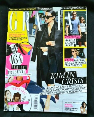 Grazia Magazine 05/12/16 Issue 605 December 5th 2016 Kim Kardashian Kanye Alexa