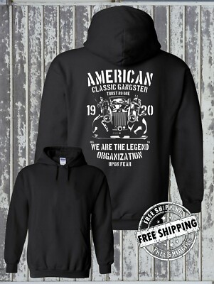 American Gangster Classic Hoodie - Mafia Mob Organized Crime Boss Family Fear