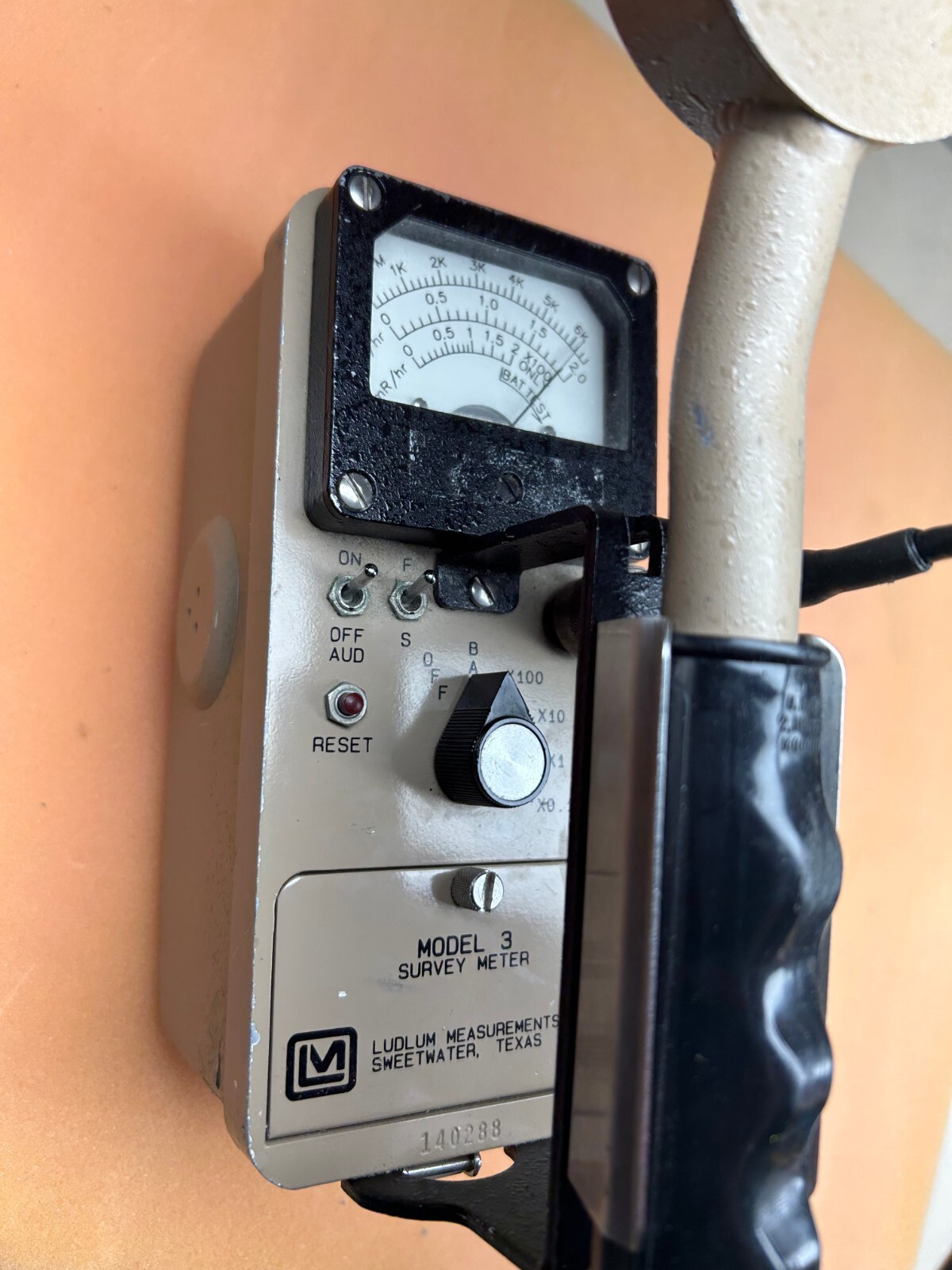 Ludlum Model 3 Survey Meter w/ 449 Probe Geiger Counter eBay
