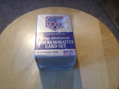 ProSet Limited Edition Super Bowl XXV Silver Anniversary Commemorative Card  Set