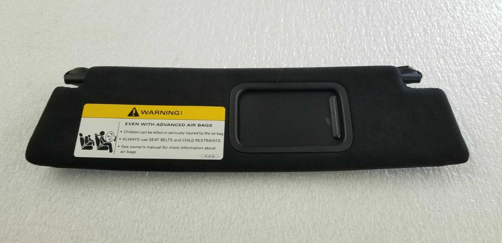 LAMBORGHINI AVENTADOR DRIVER LEFT LH SIDE SUN VISOR ALCANTARA OEM 476857551