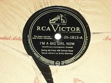 SAMMY KAYE-I'm A Big Girl Now (1946) RCA VICTOR 10" 78 RPM Shellac Single