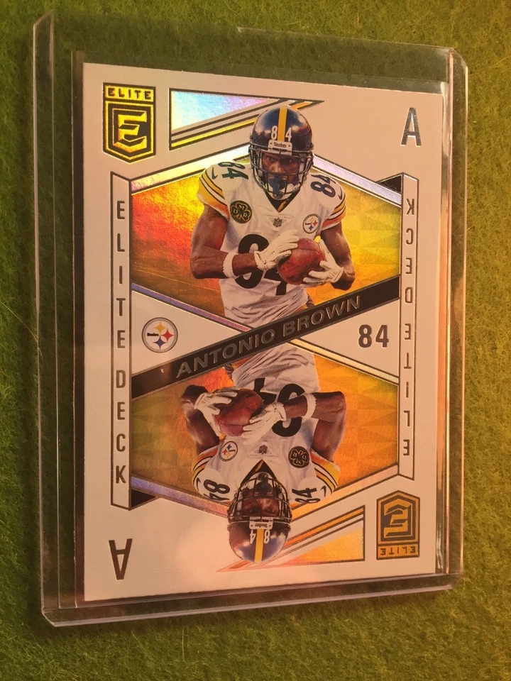 ANTONIO BROWN PRIZM REFRACTOR 2018 Donruss Elite Deck #ED-6 SP Aces SSP STEELERS