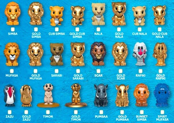 Woolworths THE LION KING OOSHIES Disney Character Figure