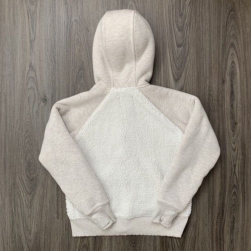 ATHLETA MÄDCHEN HAFERFLOCKEN MELIERT SHERPA LANGARM JACKE MIT DURCHGEHENDEM REISSVERSCHLUSS UND KAPUZE Gr. L/12 - Bild 3 von 8