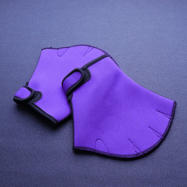 1 Pair Swim Nylon Fingerless Webbed Aquatic Pool Swim Paddles Swim Supplies for 1 Pair Swim Nylon Fingerless Webbed Aquatic Pool Swim Paddles Swim Supplies for