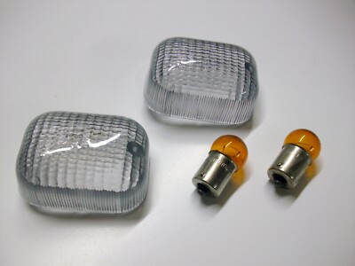 Rauchgraue Blinker Gläser Blinkergläser MZ MuZ Baghira (MUZ660E) ´98-06, Satz
