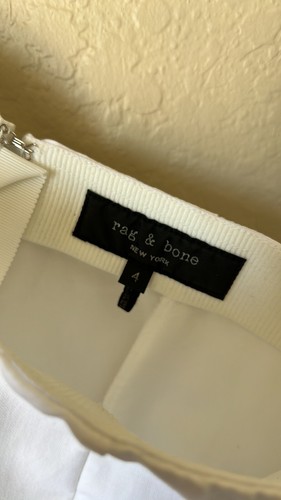 Rag & bone white snap front cropped pants - Picture 7 of 9