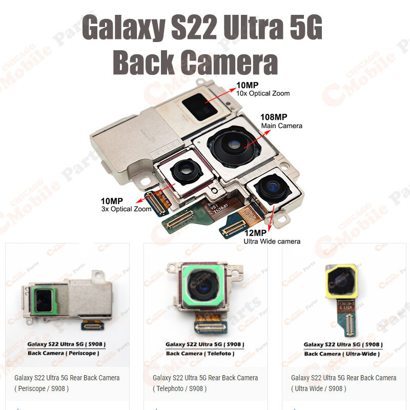 Galaxy S22 Ultra 5G Back Camera Periscope / Telephoto / Ultra Wide