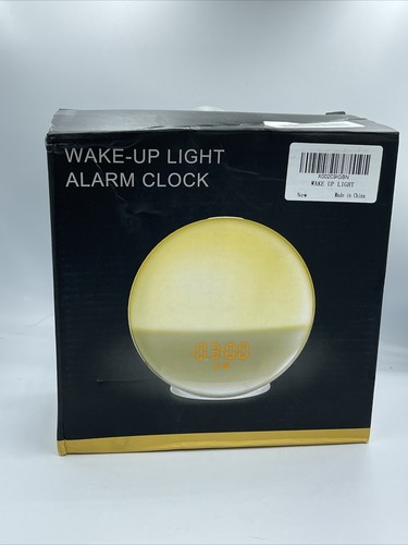Sunrise Alarm Clock, Wake Up Light with Sunrise/Sunset Simulation, Dual White  - Picture 1 of 9