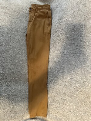 George Men's Solid Brown SLIM PANTS Size 32x32 RN#52469