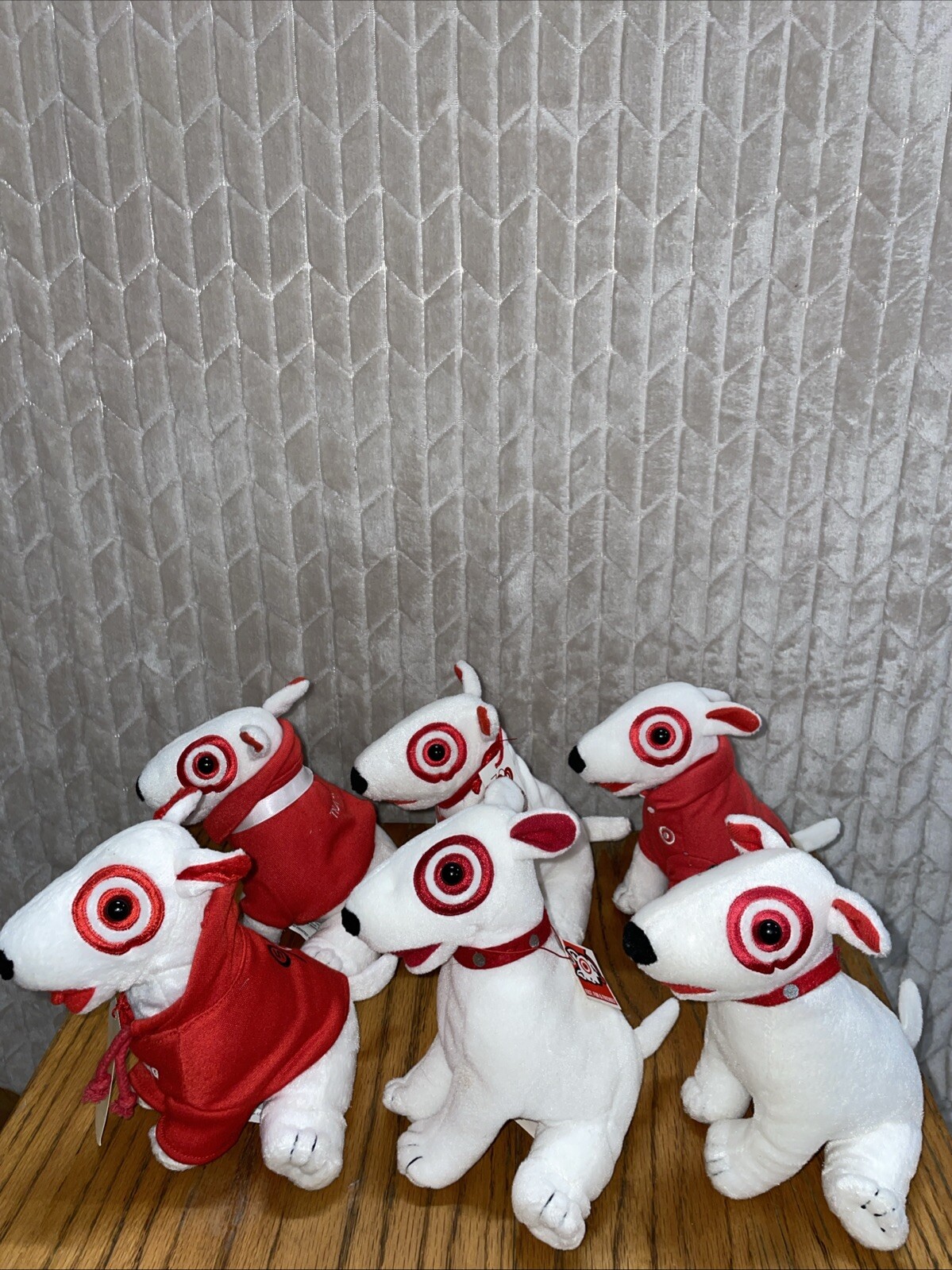 Lot Of 6 Plush Target Dogs Bullseye Bull Terrier Stuffed Animals | eBay