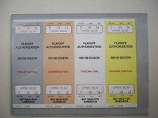 LOT 4 1987/88 VANCOUVER CANUCKS HOCKEY PLAYOFFS STANLEY CUP FINAL TICKET STUBS