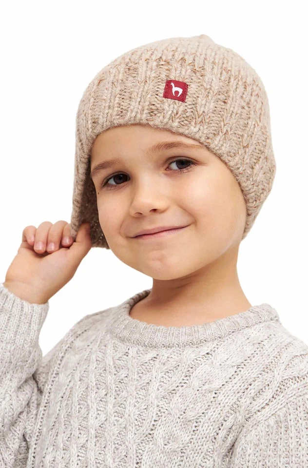 APU KUNTUR Kindermütze Alpaka Mütze Premium Alpakamütze