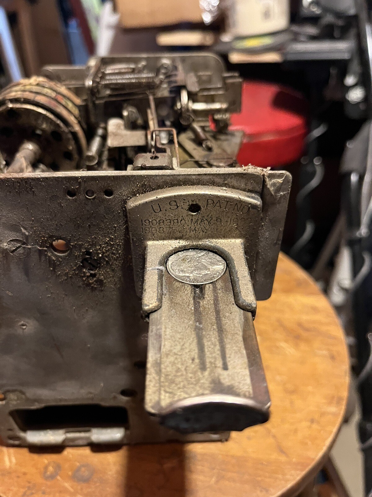c1933 Mills Vest Pocket Slot Machine 5 Cent Trade Simulator For Repair