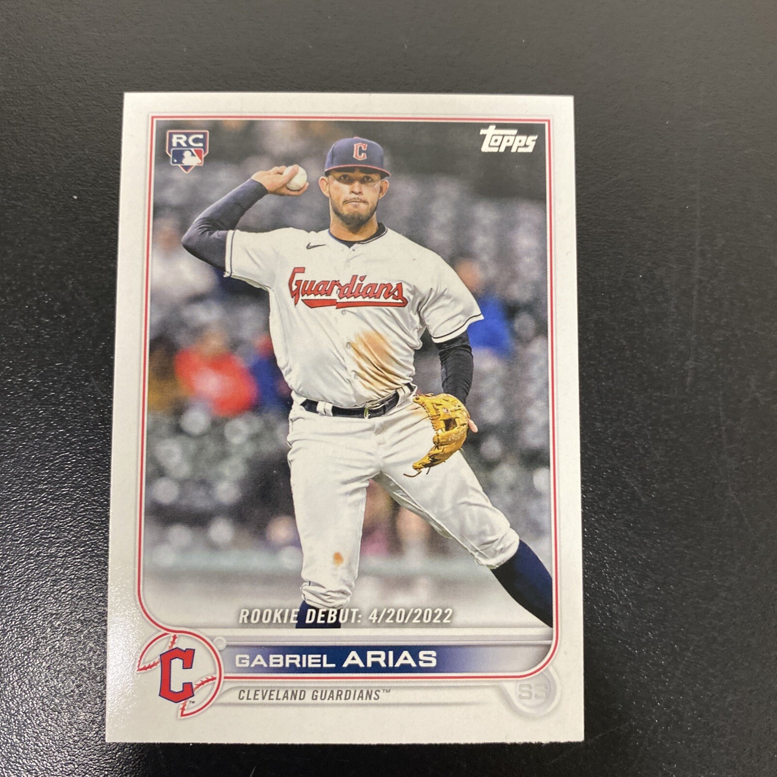 2022 Topps Update Gabriel Arias Cleveland Guardians Rookie Debut #US321