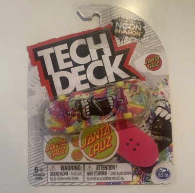 Tech Deck ULTRA RARE Neon Invasion Santa Cruz Fingerboard - NEW