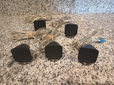Sony SS-IS15 Mini Micro Satellite Speakers Lot Of 5 Red White Dots BVD-IS1000