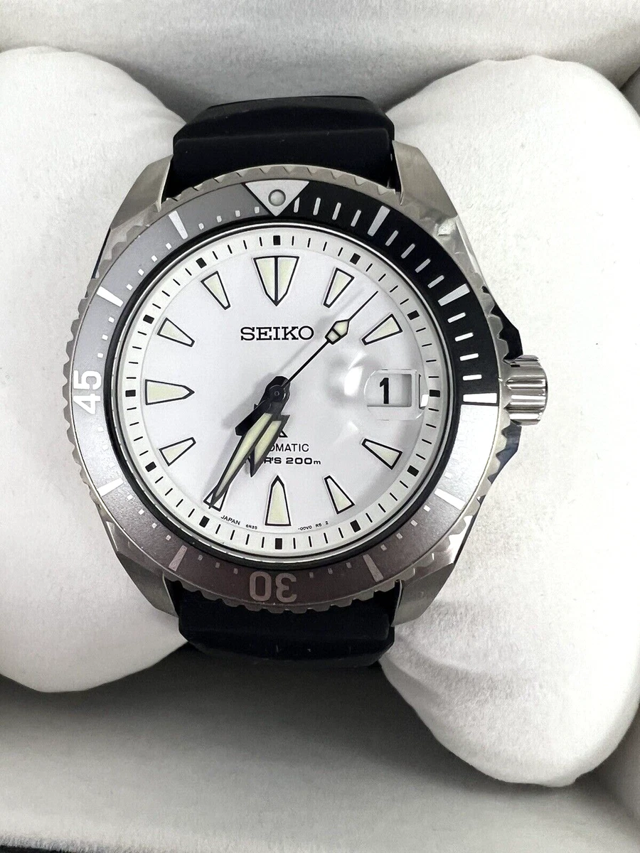 Seiko Prospex SPB191 Shogun White Dial Silicone Band Automatic Divers Men Watch