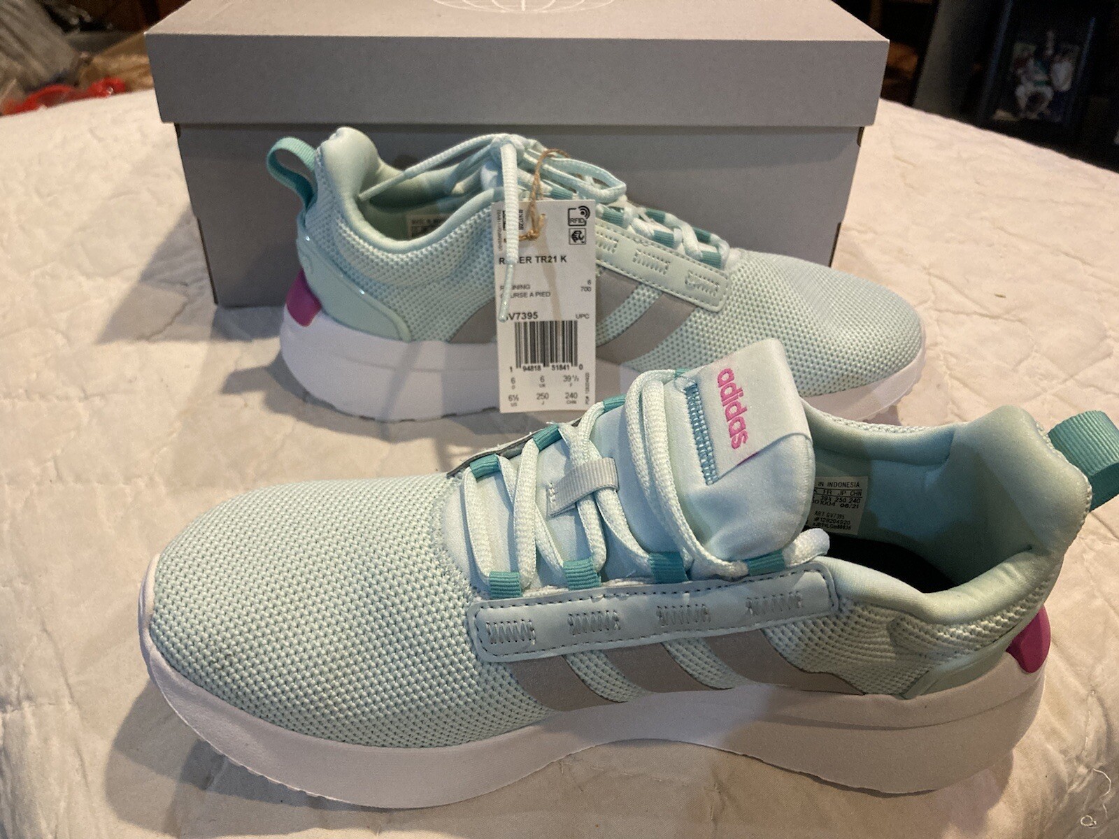 New Adidas GV7395 Girls Racer Tr21 Sneakers Shoes - Size 6.5 | eBay