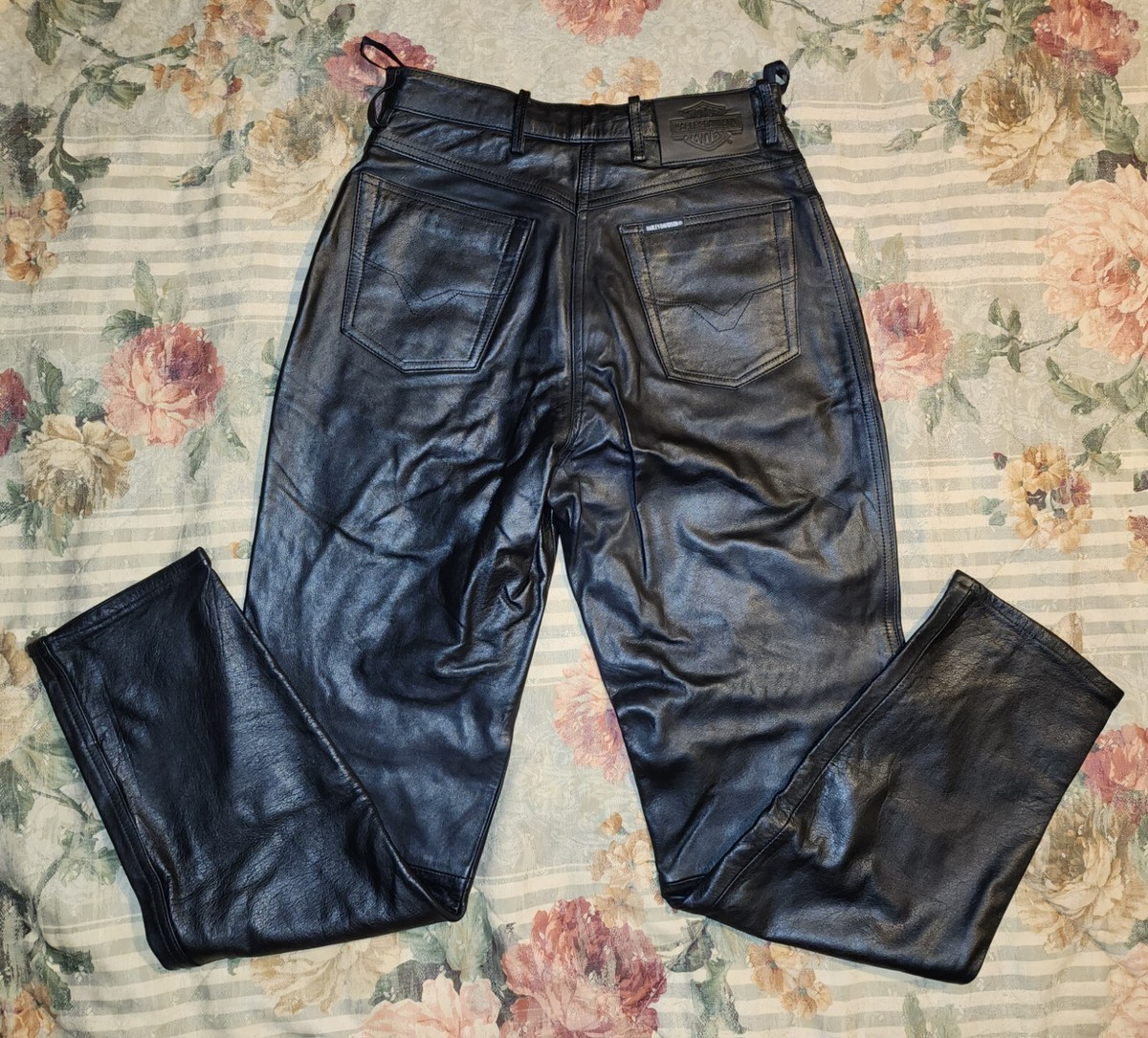 Harley-Davidson Vintage Leather Pants 8 | eBay