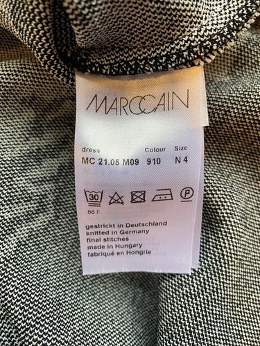 MARC CAIN Designer Printed Midi Dress Sz N4 UK 14 US 10 Runway RRP $1,200 - Picture 9 of 9
