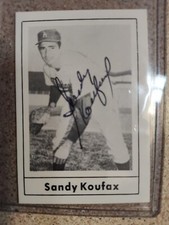 1978 grand slam baseball card signed autograph Sandy Koufax dodgers