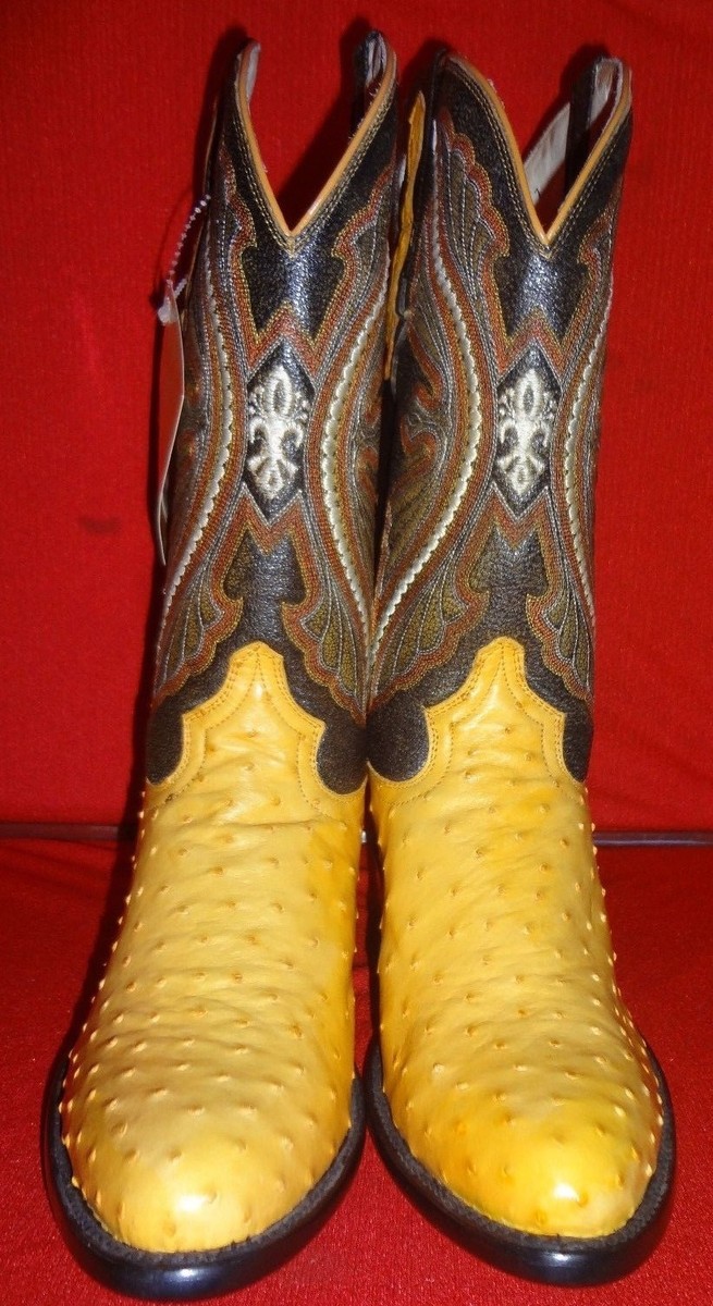 Exotic OSTRICH Western Cowboy Boots By RODEO BRAVO (007) | eBay