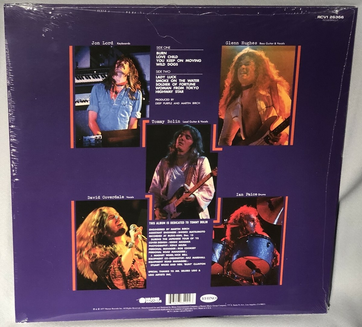 Deep Purpleレコード詰め合わせ（すべて新品） LP DEEP PURPLE Last Concert in Japan (180g PURPLE Vinyl