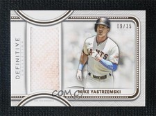 2022 Topps Definitive Collection Jumbo Relic 9/35 Mike Yastrzemski #DJR-MYA 07o4