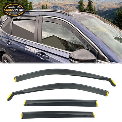 In-Channel Window Visors Fits 23-26 Honda CR-V Rain Sun Guard Vent Deflectors PC
