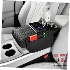Car Armrest Storage Box, Car Armrest Storage Box with 2 Cup Holders, Center