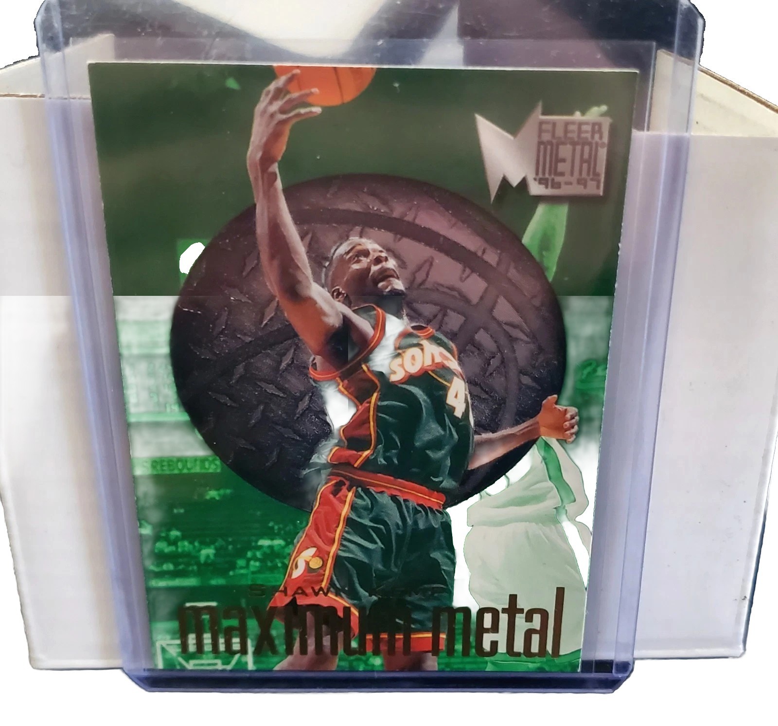 96-97 Fleer Metal Shawn Kemp #12 Maximum Metal