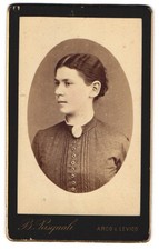 Photograph B. Pasquali, Arco, Girl with Large Brooch and Dark Hair 