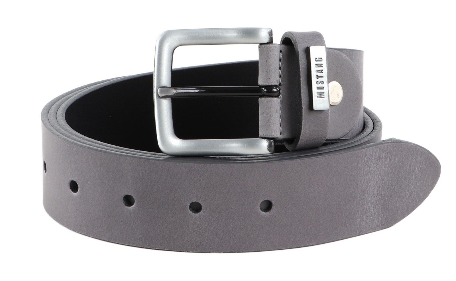 MUSTANG belt Men Leather Belt W90 Darkgrey
