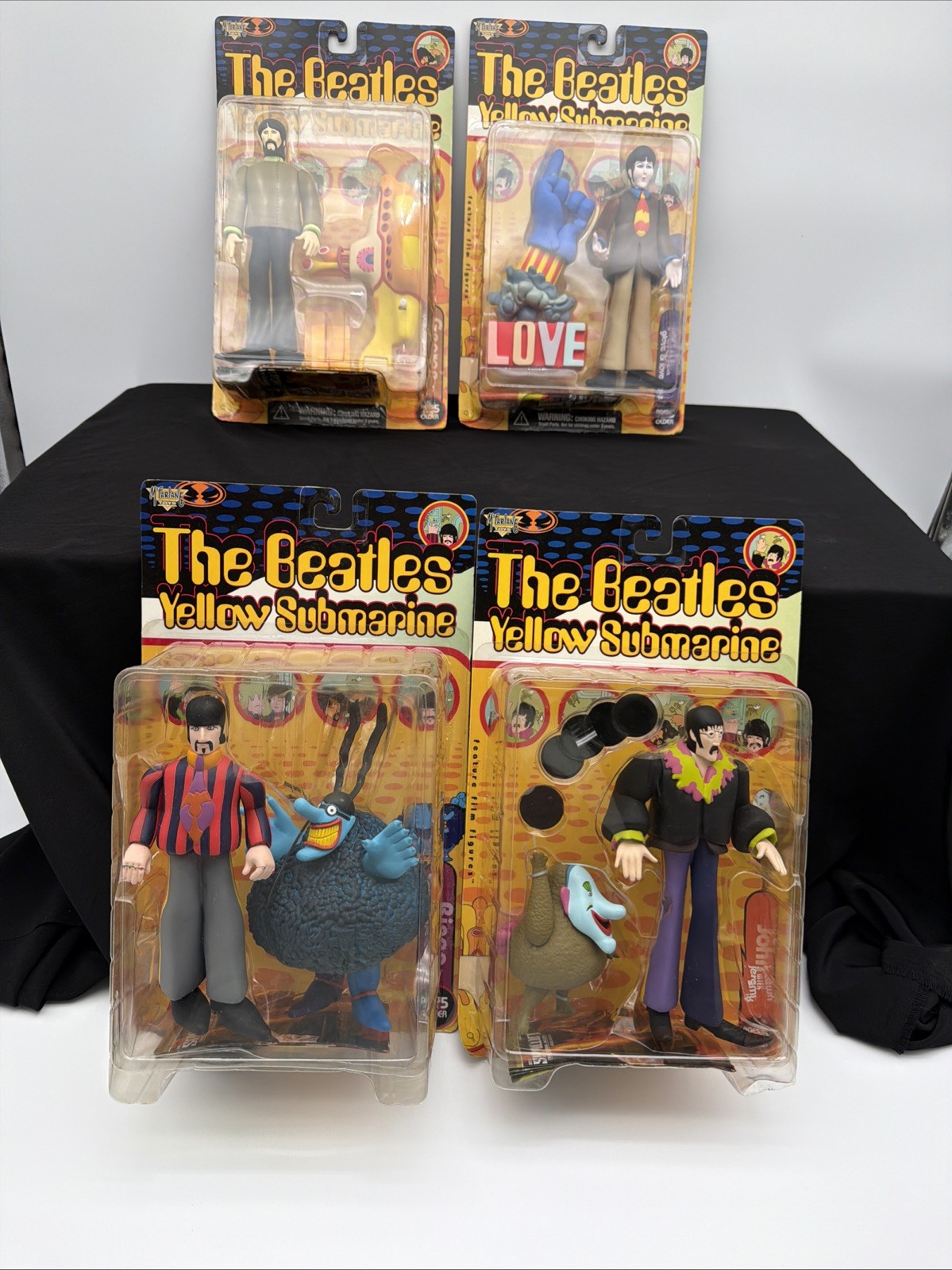 McFarlane Toys: Set of The Beatles Yellow Submarine Action Figures 4 pc 1999