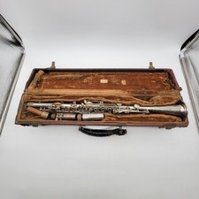 Vintage Three Star Metal Clarinet / Soprano Body Parts or Repair Case Mout